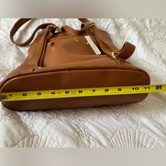 🇮🇹NWT Unica! Firenze Italy supple Leather Backpack OR Tote fits tablets easily - Picture 16 of 16